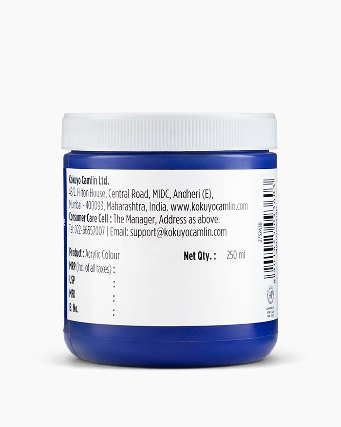 Artist HD Acrylics Individual jars of Ultramarine Blue Deep in 250 ml