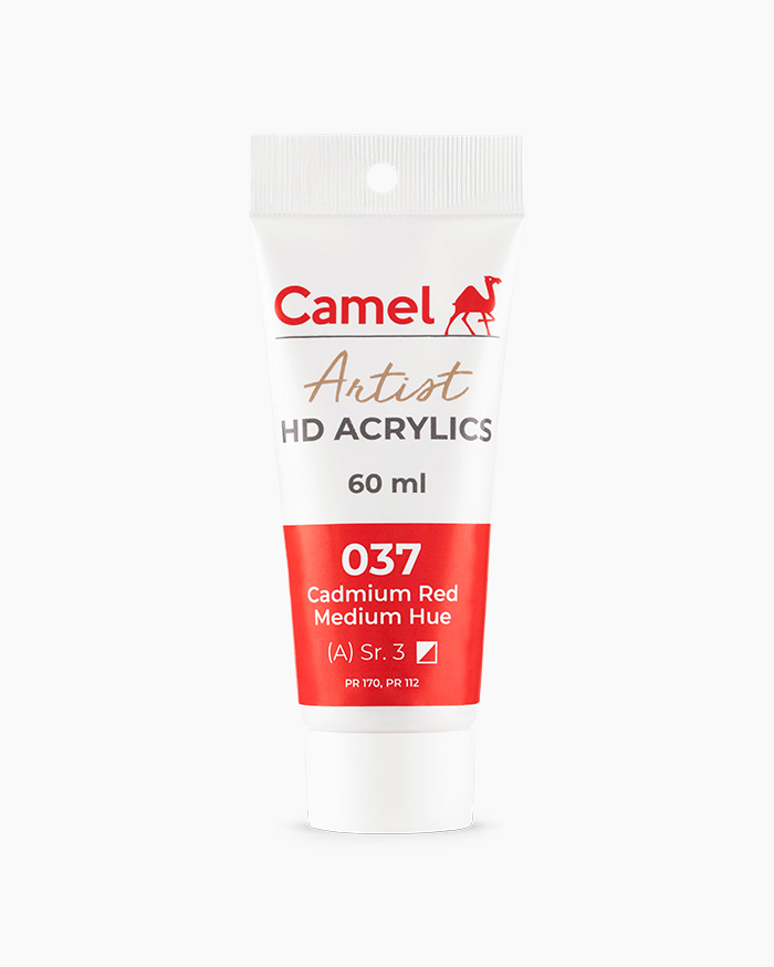 Artist HD Acrylics Individual tubes of Cadmium Red Medium Hue in 60 ml
