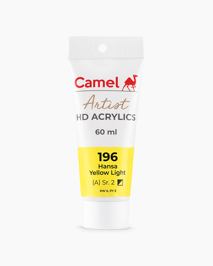 Artist HD Acrylics Individual tubes of Hansa Yellow Light in 60 ml