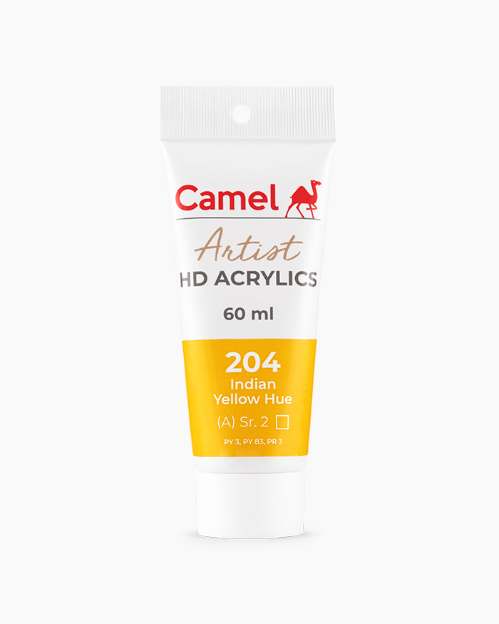 Artist HD Acrylics Individual tubes of Indian Yellow Hue in 60 ml