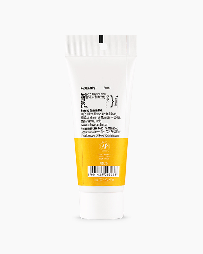 Artist HD Acrylics Individual tubes of Indian Yellow Hue in 60 ml
