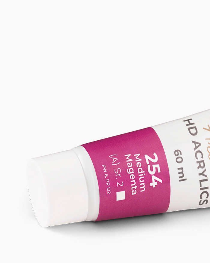 Artist HD Acrylics Individual tubes of Medium Magenta in 60 ml