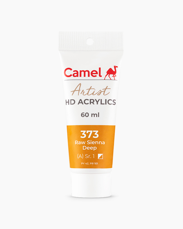 Artist HD Acrylics Individual tubes of Raw Sienna Deep in 60 ml