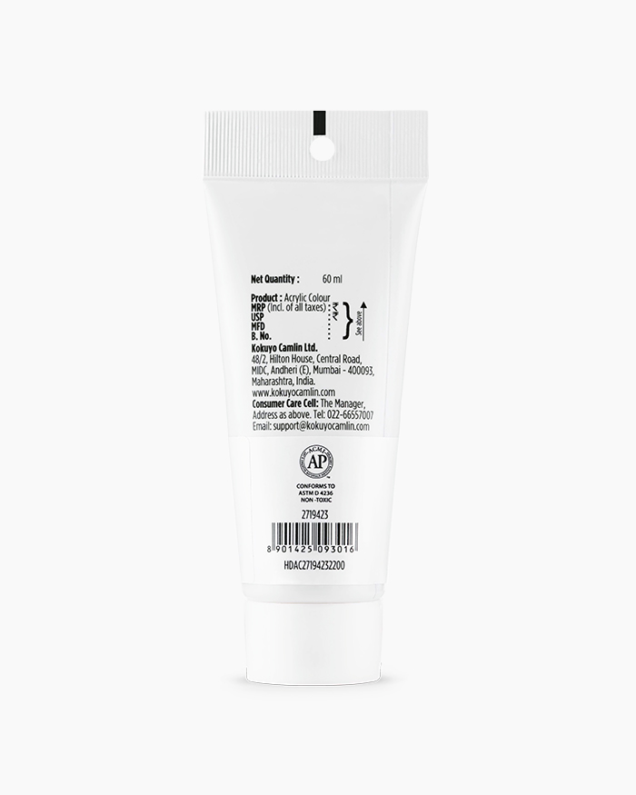 Artist HD Acrylics Individual tubes of Titanium White in 60 ml