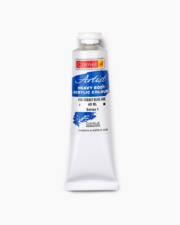Artist Heavy Body Acrylic Colours Individual tube of Cobalt Blue Hue in 40 ml