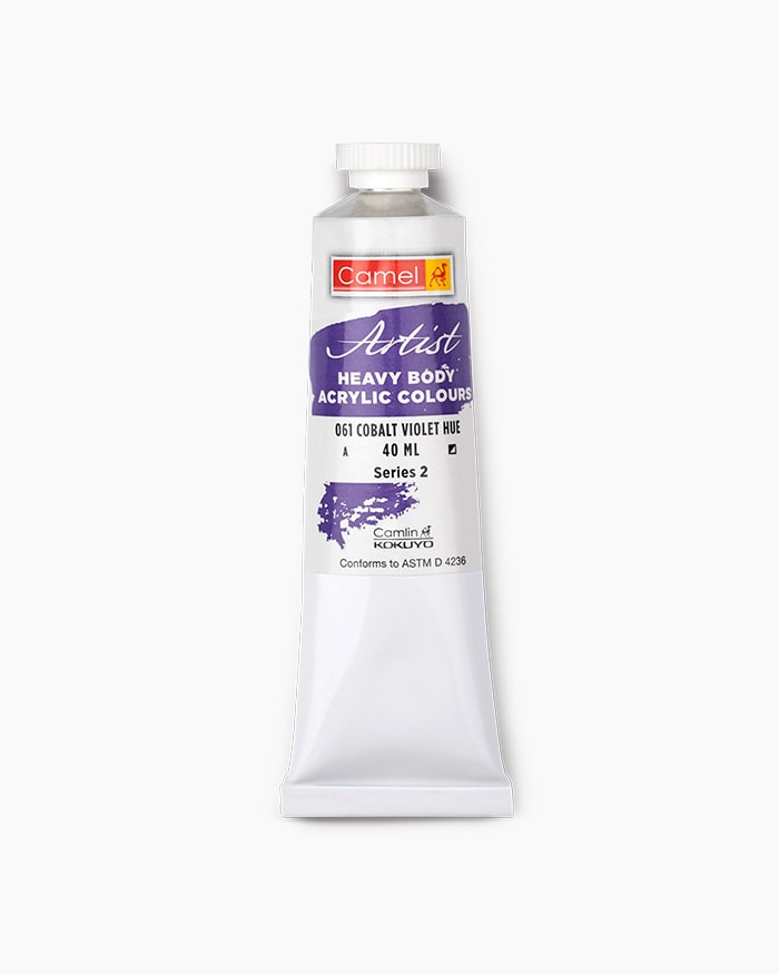 Artist Heavy Body Acrylic Colours Individual tube of Cobalt Violet Hue in 40 ml