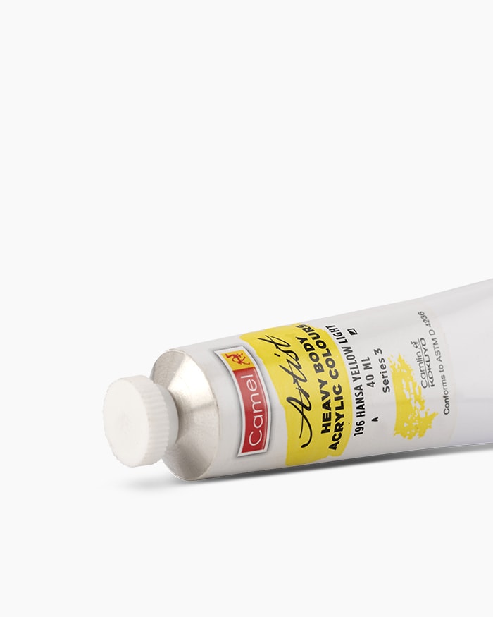 Artist Heavy Body Acrylic Colours Individual tube of Hansa Yellow Light in 40 ml