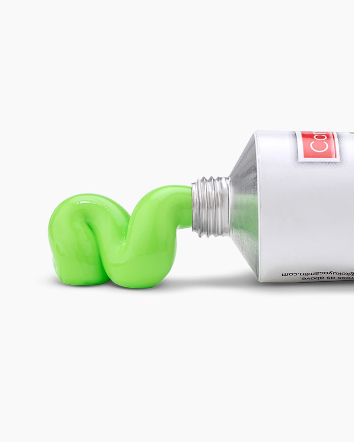Artist Heavy Body Acrylic Colours Individual tube of Light Green (Yellow) in 40 ml