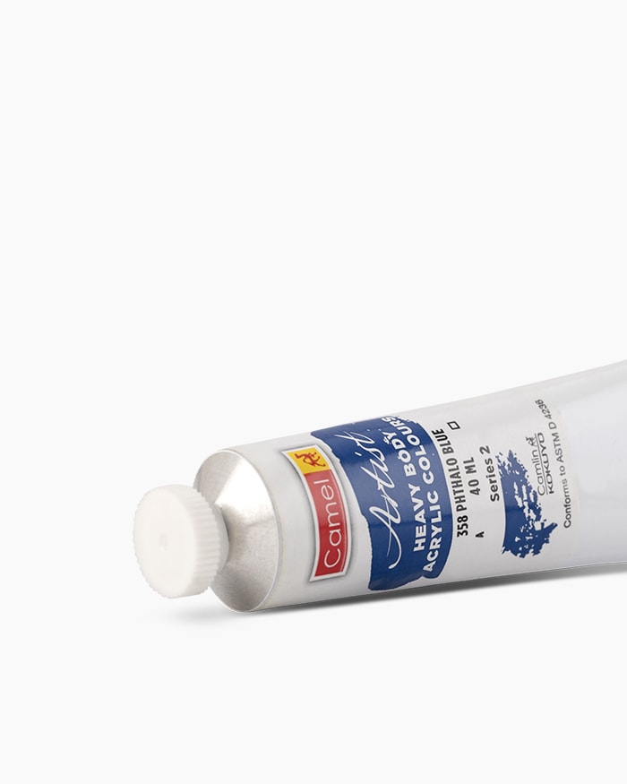 Artist Heavy Body Acrylic Colours Individual tube of Phthalo Blue in 40 ml
