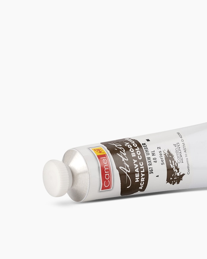 Artist Heavy Body Acrylic Colours Individual tube of Raw Umber in 40 ml