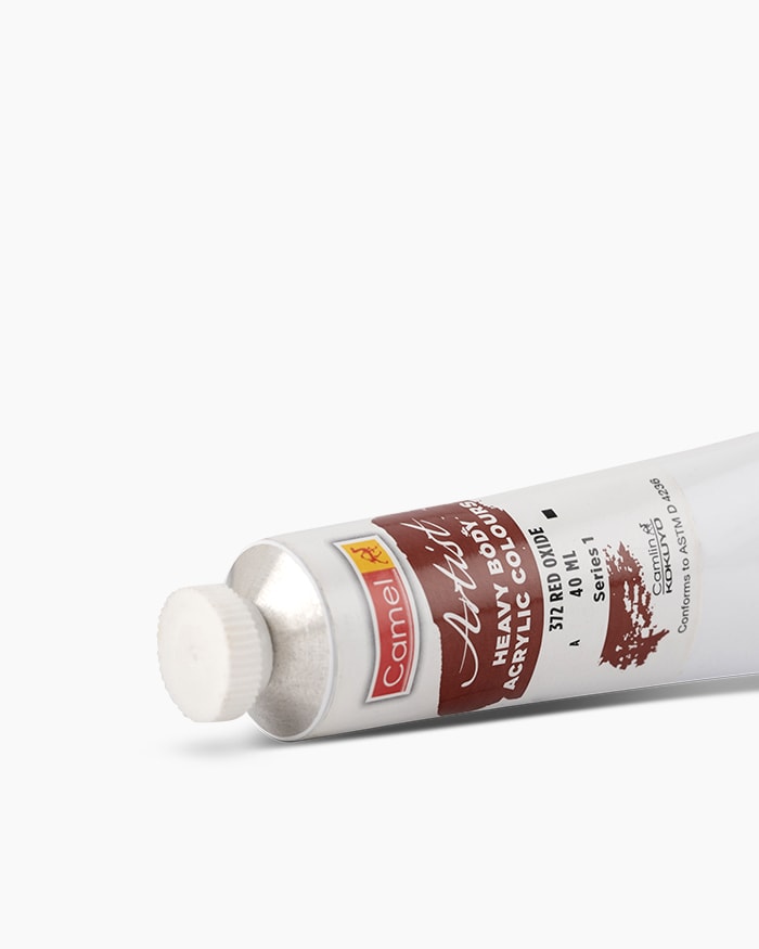 Artist Heavy Body Acrylic Colours Individual tube of Red Oxide in 40 ml