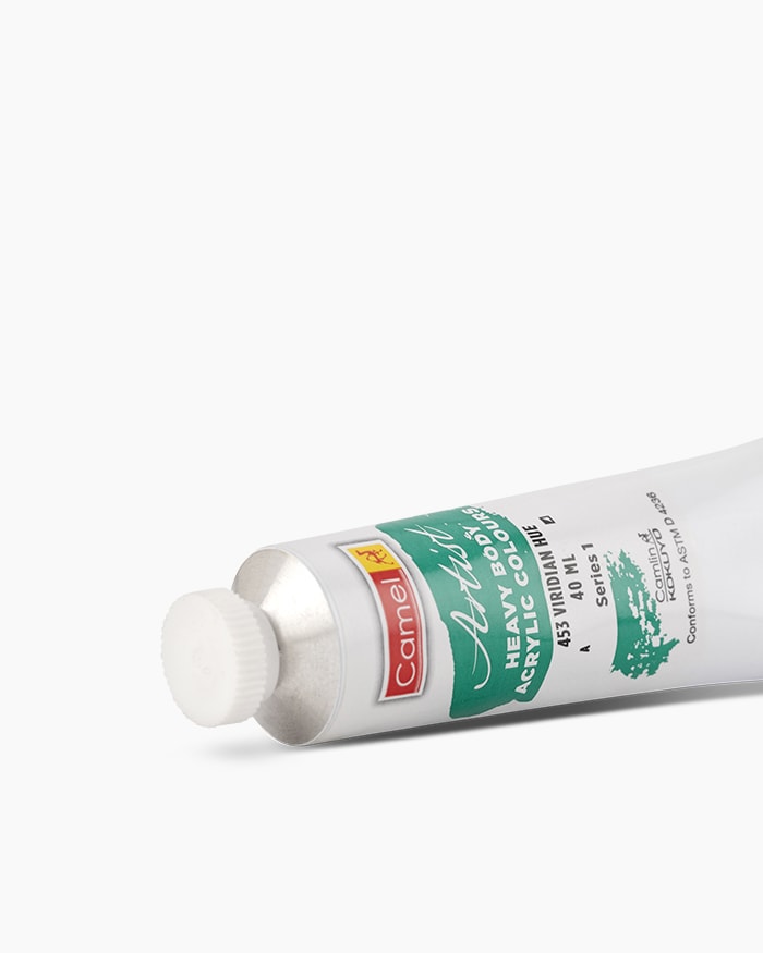 Artist Heavy Body Acrylic Colours Individual tube of Viridian Hue in 40 ml