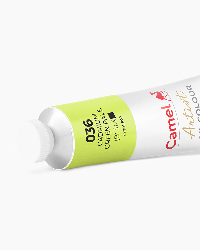 Artist Oil Colours Individual tube of Cadmium Green Pale in 40 ml