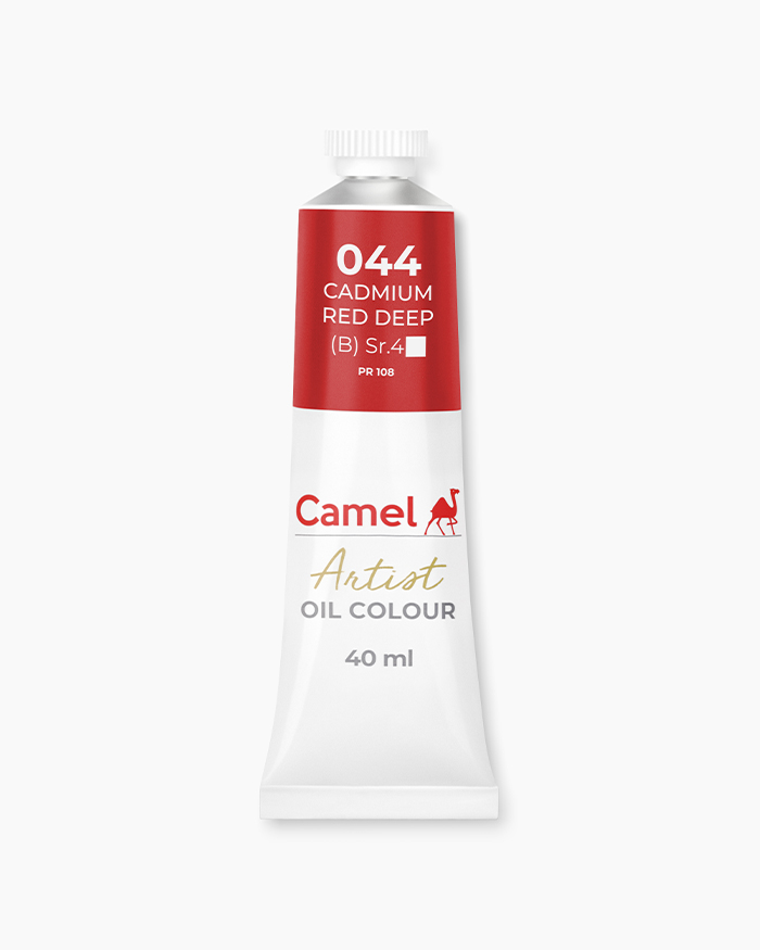 Artist Oil Colours Individual tube of Cadmium Red Deep in 40 ml