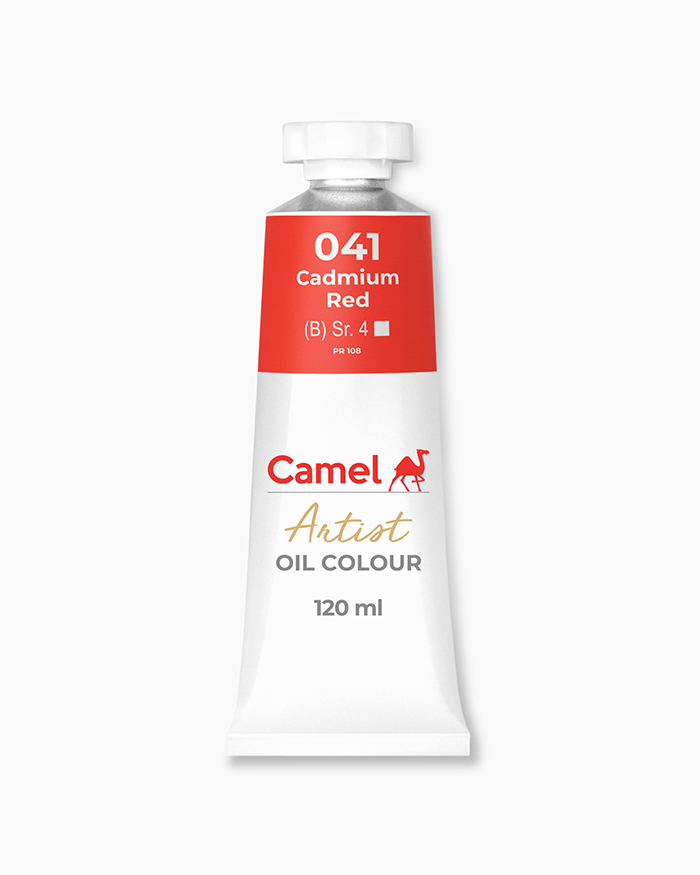 Artist Oil Colours Individual tube of Cadmium Red in 120 ml