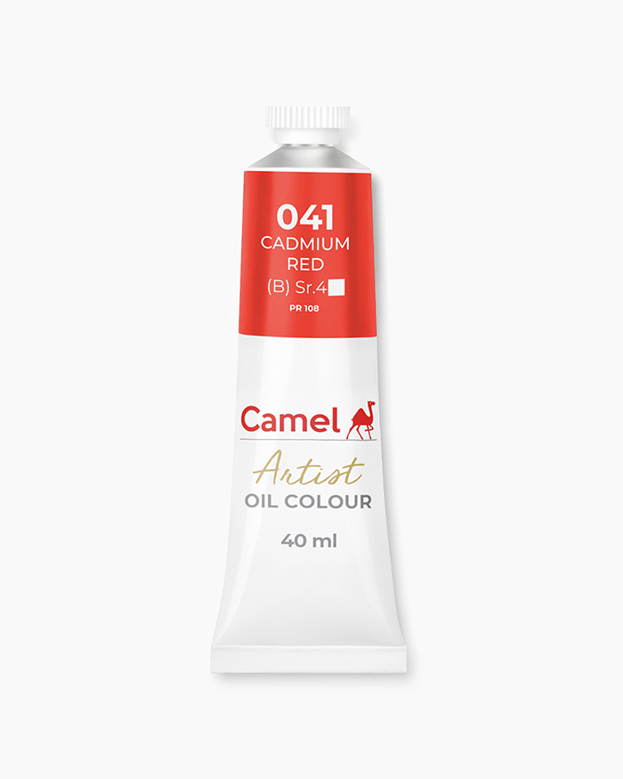 Artist Oil Colours Individual tube of Cadmium Red in 40 ml