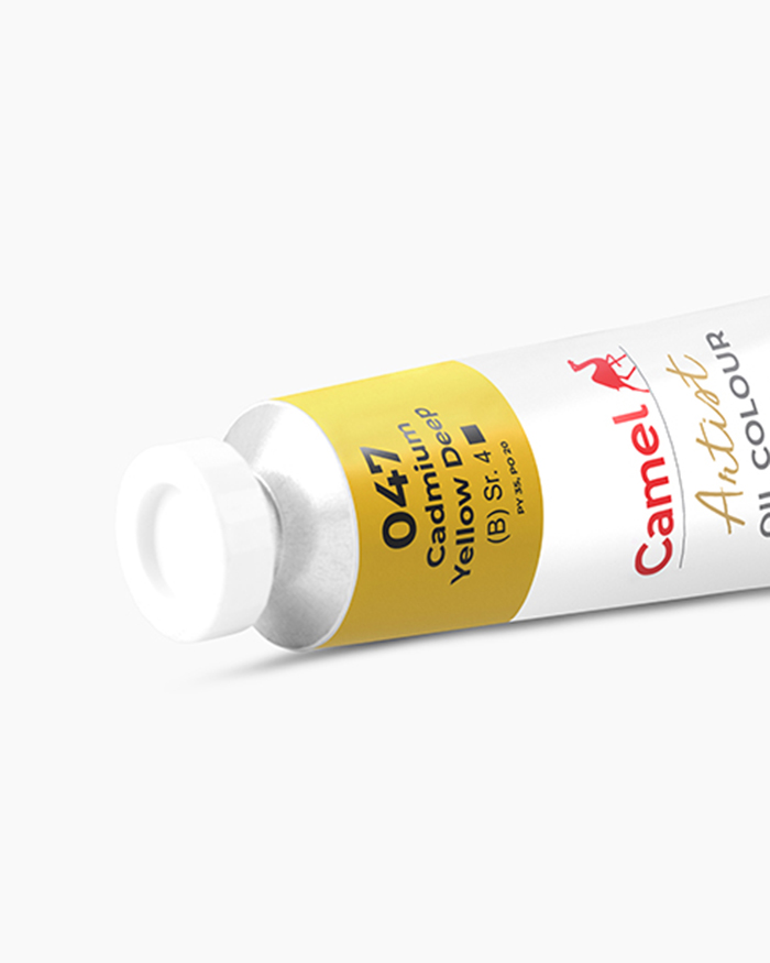 Artist Oil Colours Individual tube of Cadmium Yellow Deep in 120 ml