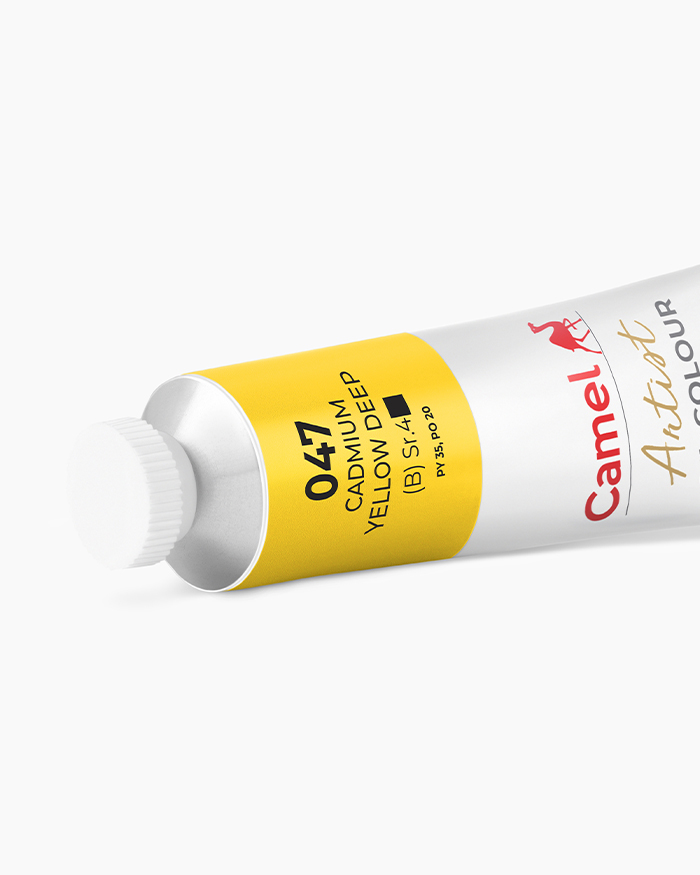 Artist Oil Colours Individual tube of Cadmium Yellow Deep in 40 ml