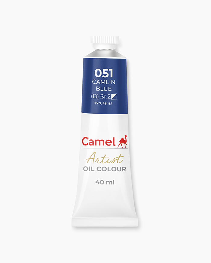 Artist Oil Colours Individual tube of Camlin Blue in 40 ml