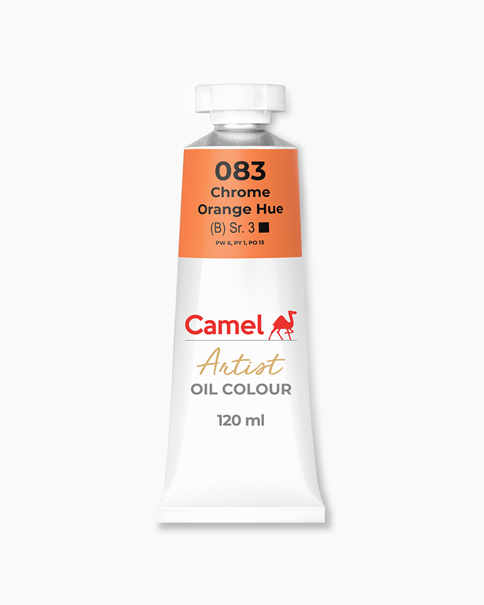 Artist Oil Colours Individual tube of Chrome Orange Hue in 120 ml