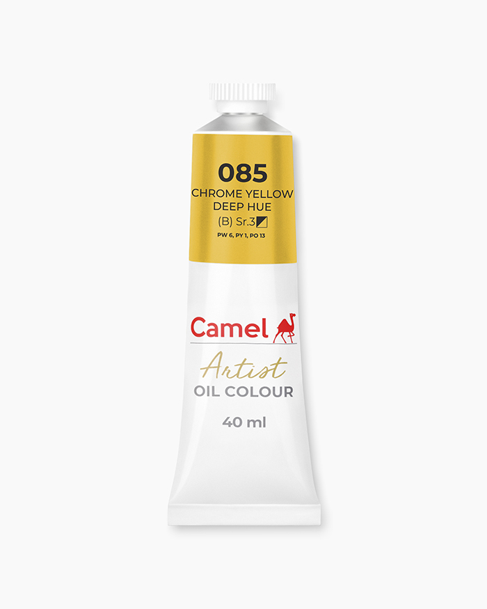 Artist Oil Colours Individual tube of Chrome Yellow Deep Hue in 40 ml