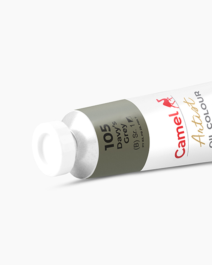 Artist Oil Colours Individual tube of Davy's Grey in 120 ml