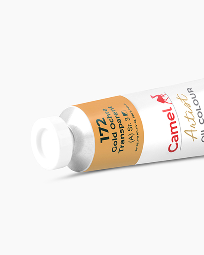 Artist Oil Colours Individual tube of Gold Ochre Transparent in 120 ml