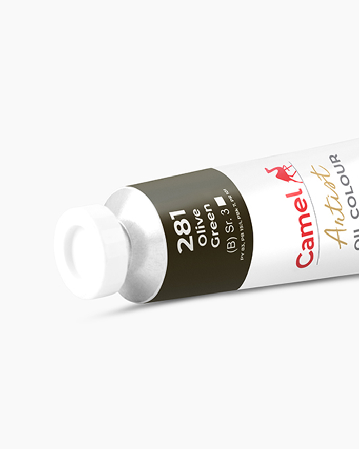 Artist Oil Colours Individual tube of Olive Green in 120 ml