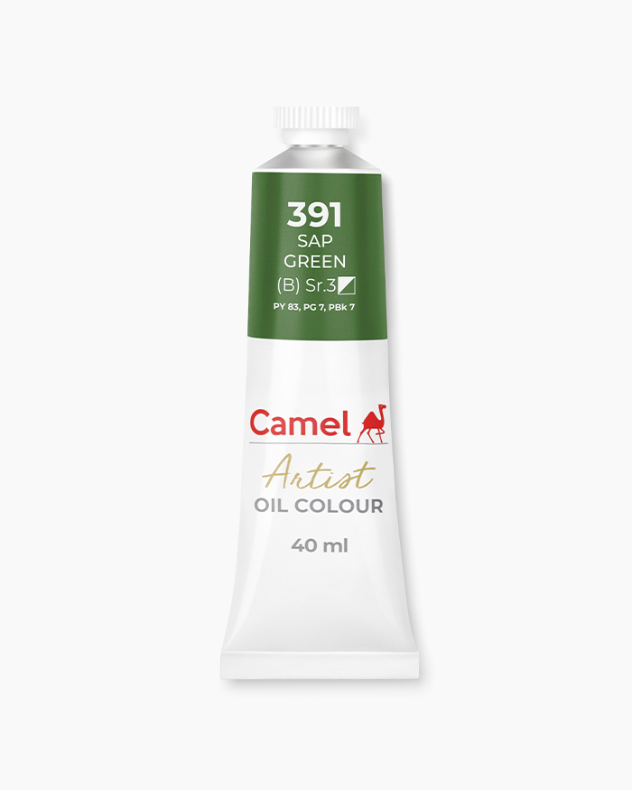 Artist Oil Colours Individual tube of Sap Green in 40 ml
