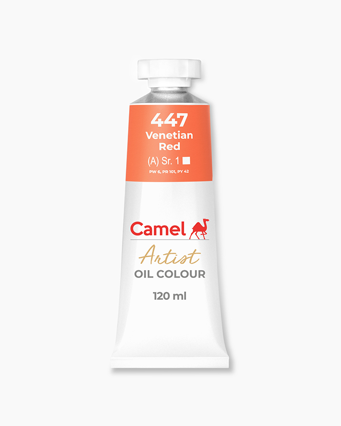 Artist Oil Colours Individual tube of Venetian Red in 120 ml