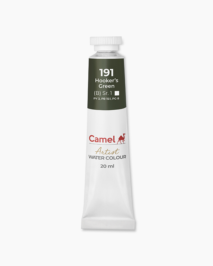 Artist Water Colours Individual tube of Hooker's Green in 20 ml