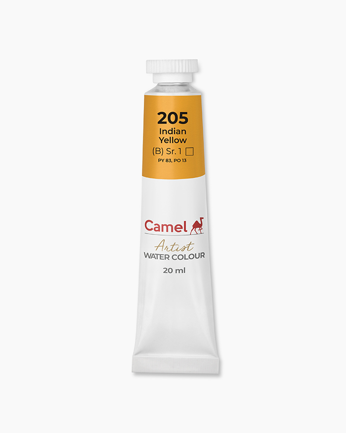 Artist Water Colours Individual tube of Indian Yellow in 20 ml
