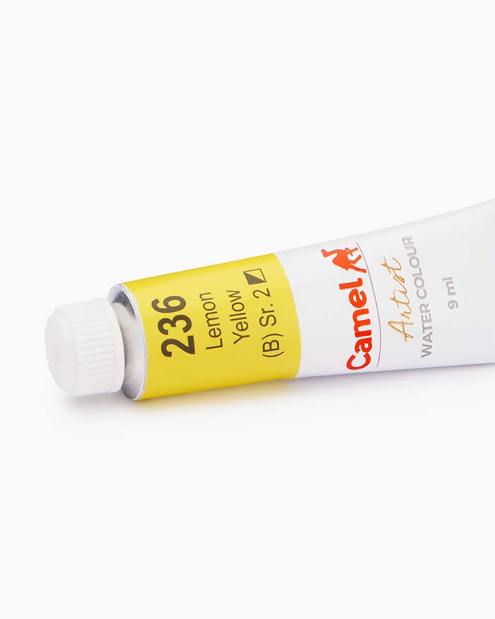 Artist Water Colours Individual tube of Lemon Yellow in 9 ml