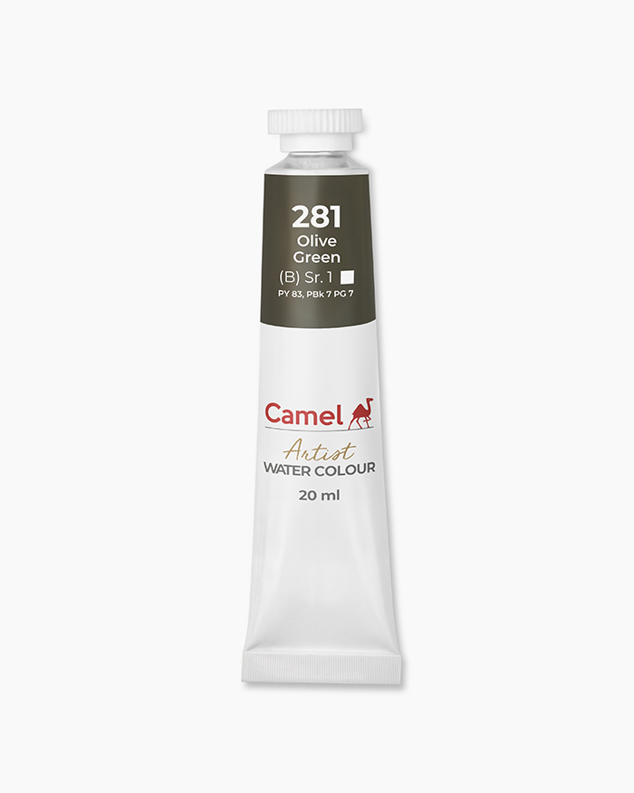 Artist Water Colours Individual tube of Olive Green in 20 ml