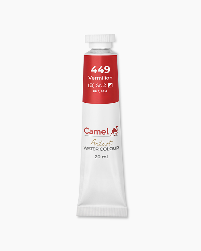 Artist Water Colours Individual tube of Vermilion Hue in 20 ml