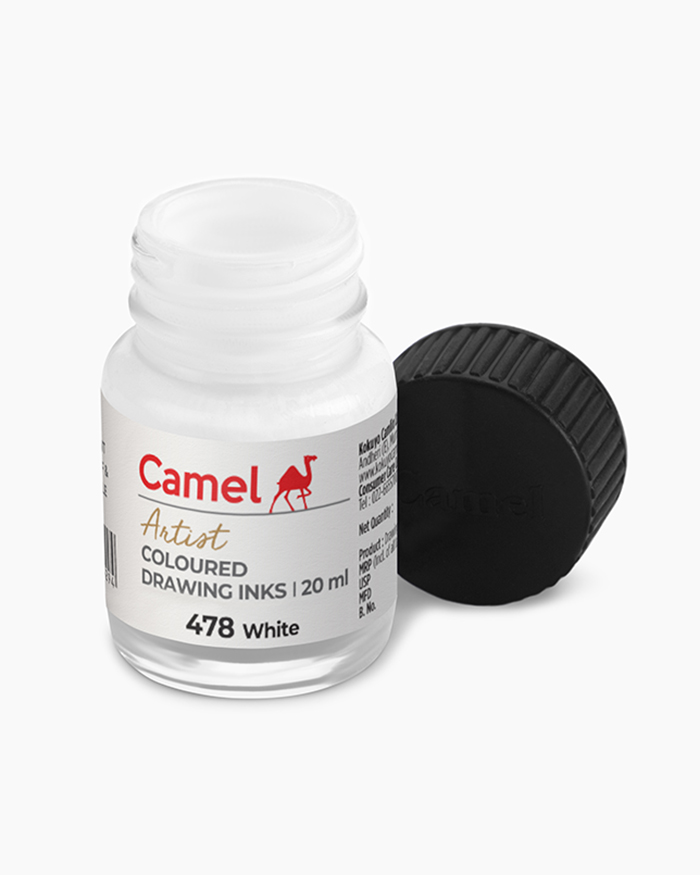 Camel Special Waterproof Drawing Ink Black 20ml - Sitaram Stationers