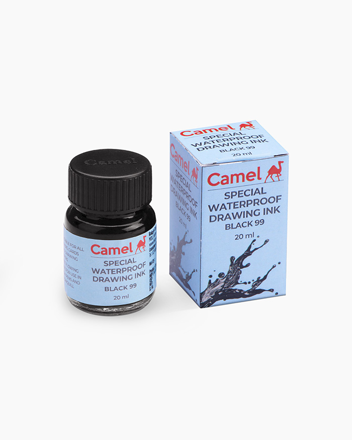 Buy Camel Special Drawing Ink No. 99 Individual bottle in 20 ml Online in  India