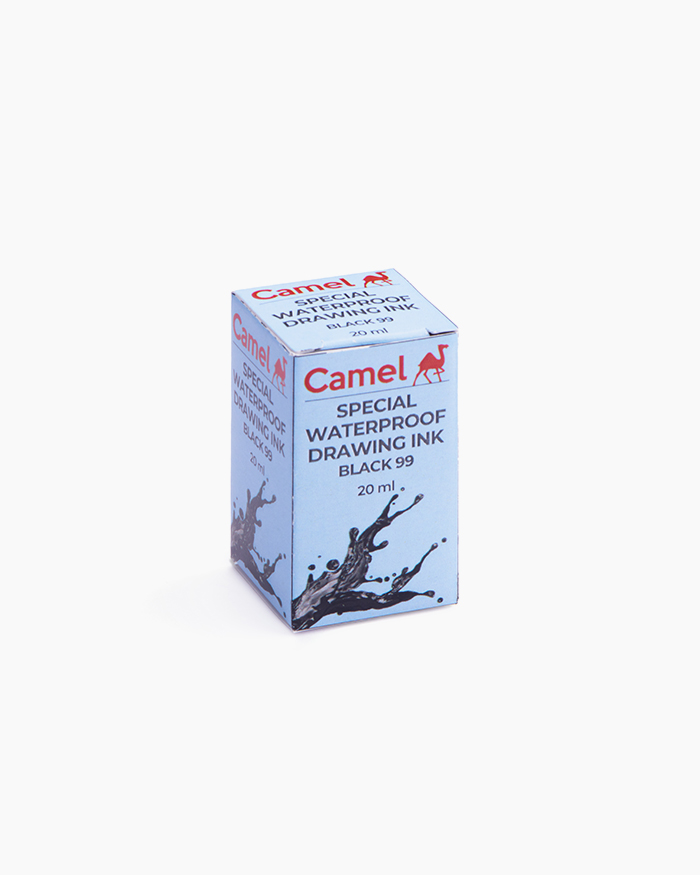 Camel Waterproof Drawing Ink Black 99 (20ml)