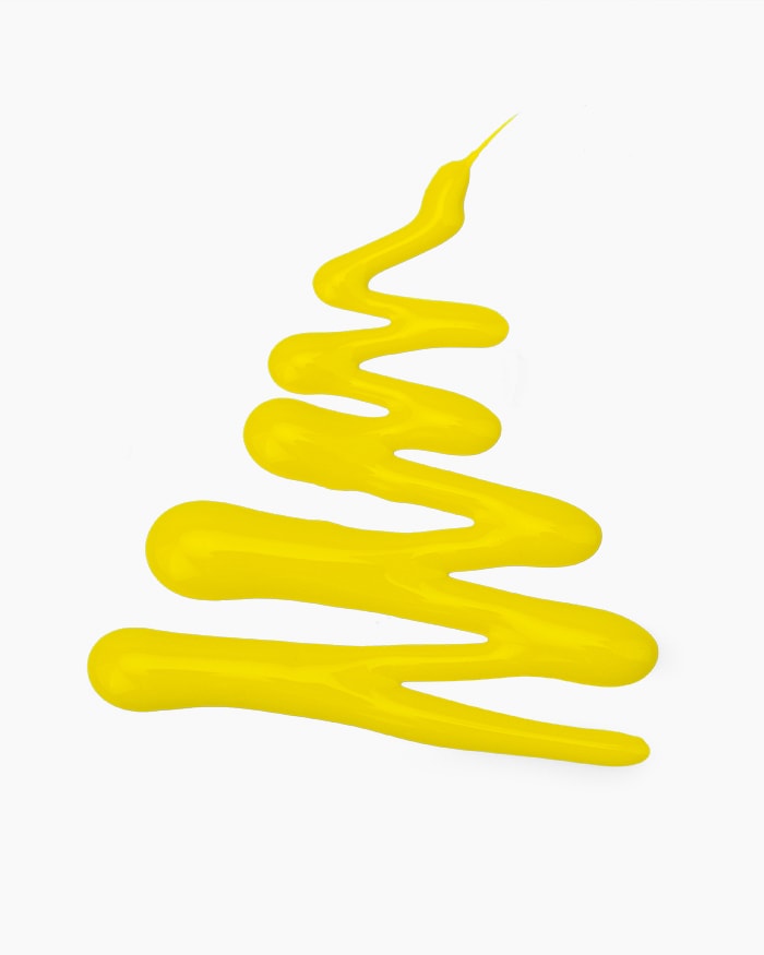 Fluid Acrylic Colours Individual bottle of Lemon Yellow in 50 ml