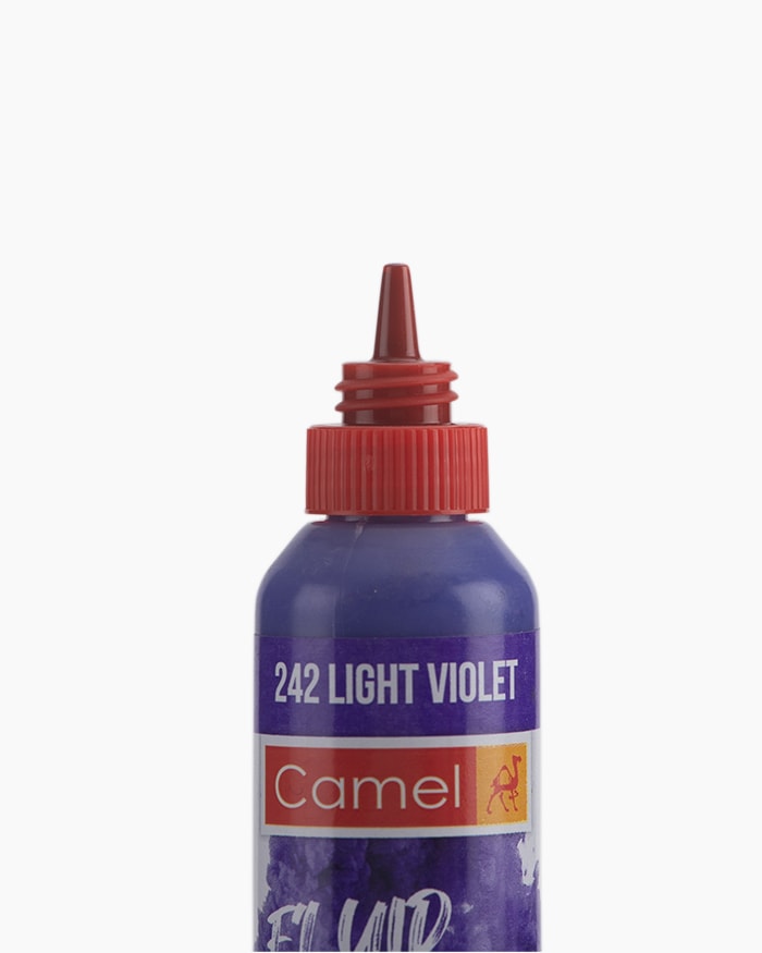 Fluid Acrylic Colours Individual bottle of Light Violet in 50 ml