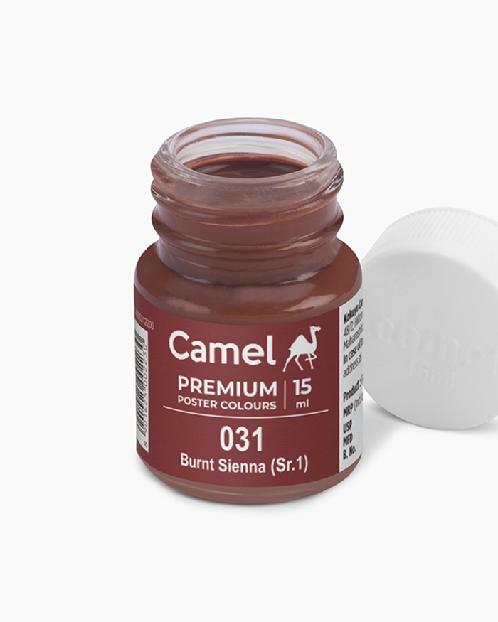 Premium Poster Colours Individual bottle of Burnt Sienna in 15 ml