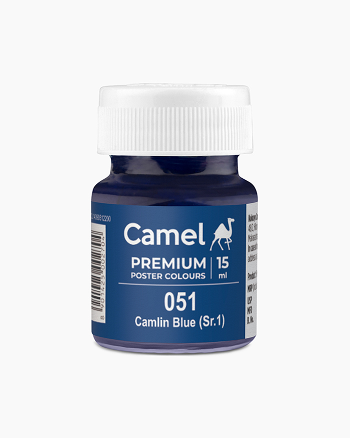 Premium Poster Colours Individual bottle of Camlin Blue in 15 ml