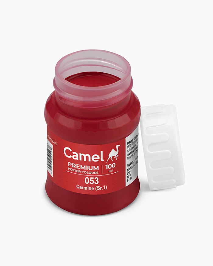 Premium Poster Colours Individual bottle of Carmine in 100 ml