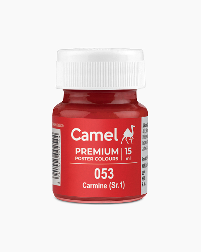 Premium Poster Colours Individual bottle of Carmine in 15 ml