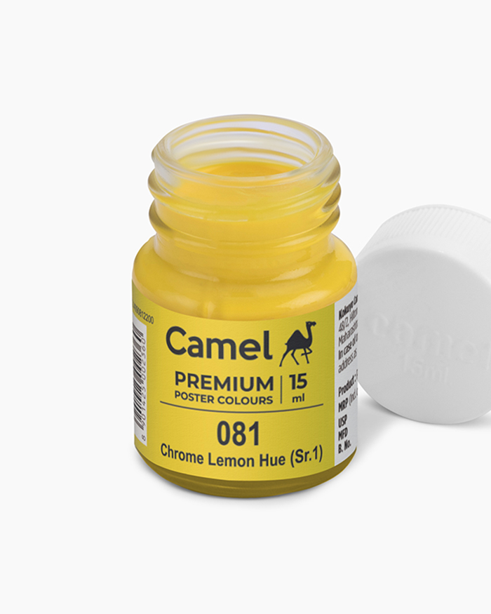 Premium Poster Colours Individual bottle of Chrome Lemon Hue in 15 ml