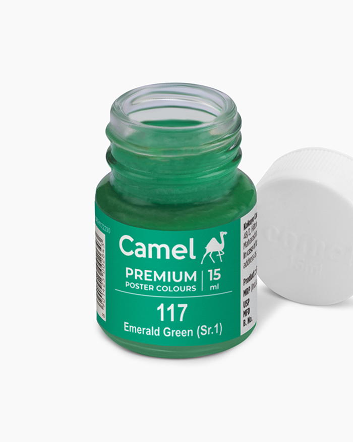 Premium Poster Colours Individual bottle of Emerald Green in 15 ml