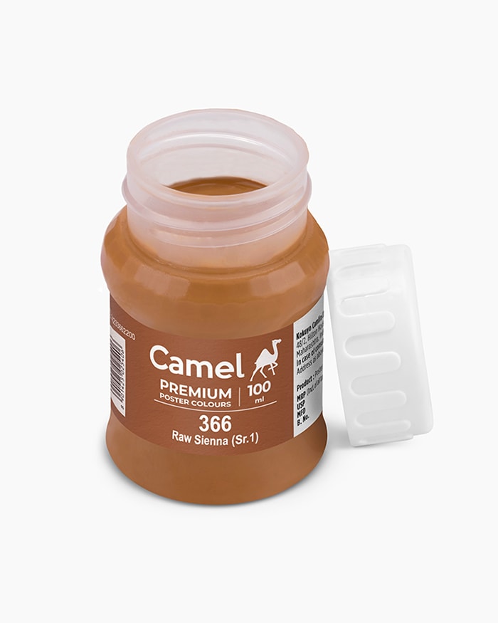 Premium Poster Colours Individual bottle of Raw Sienna in 100 ml
