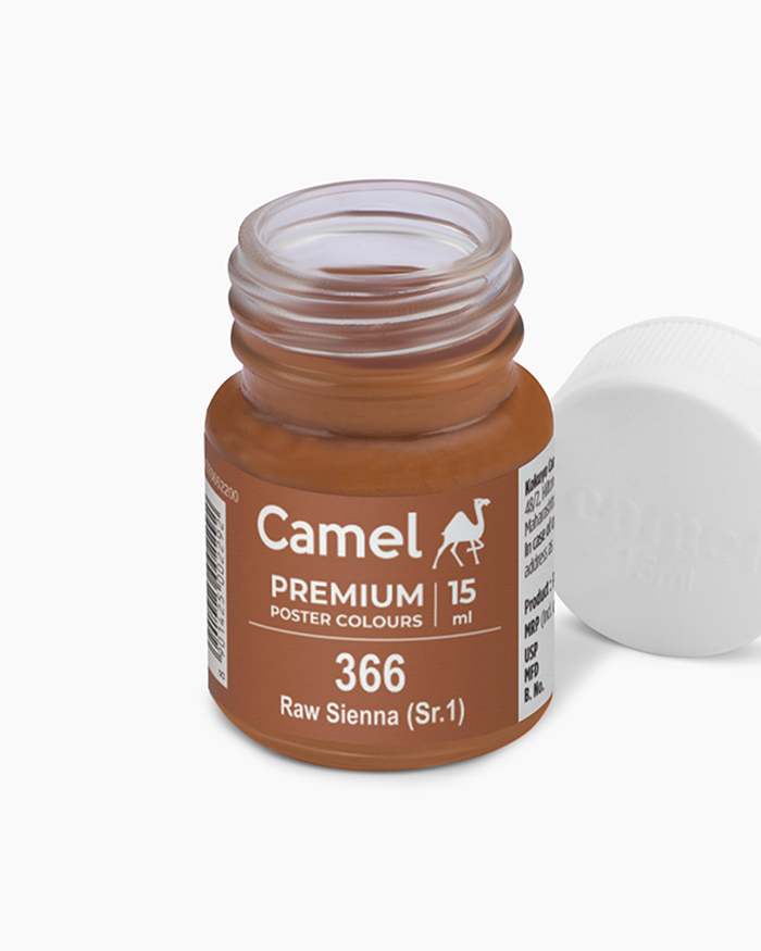 Premium Poster Colours Individual bottle of Raw Sienna in 15 ml