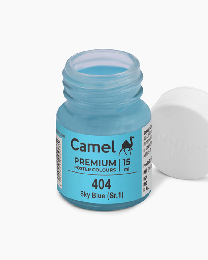 Premium Poster Colours Individual bottle of Sky Blue in 15 ml