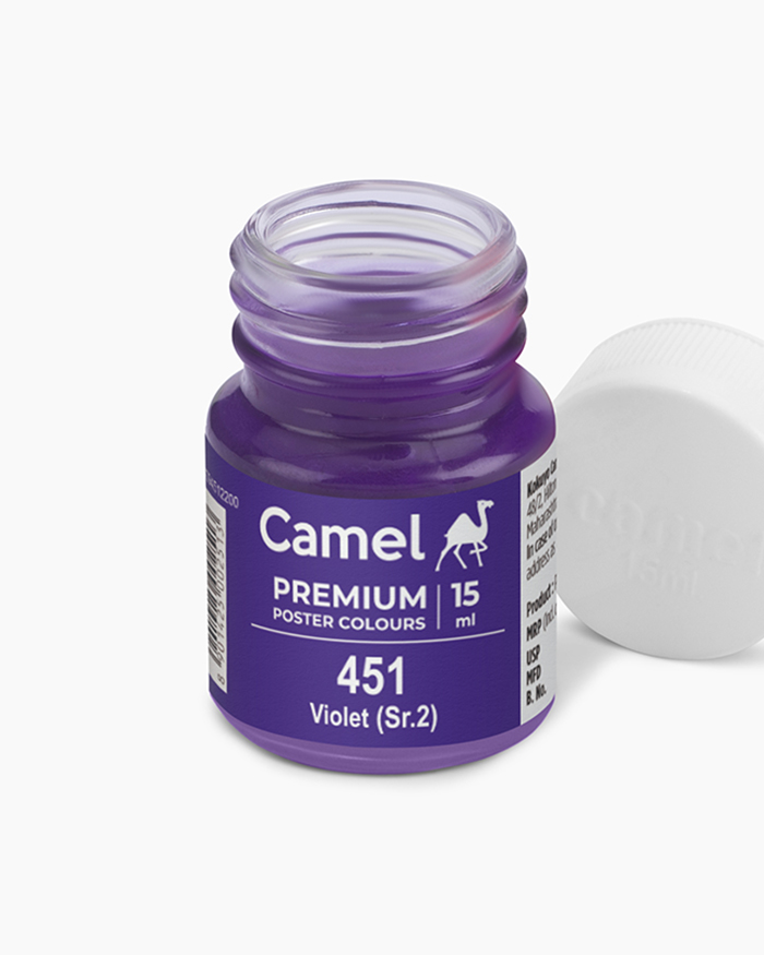Premium Poster Colours Individual bottle of Violet in 15 ml